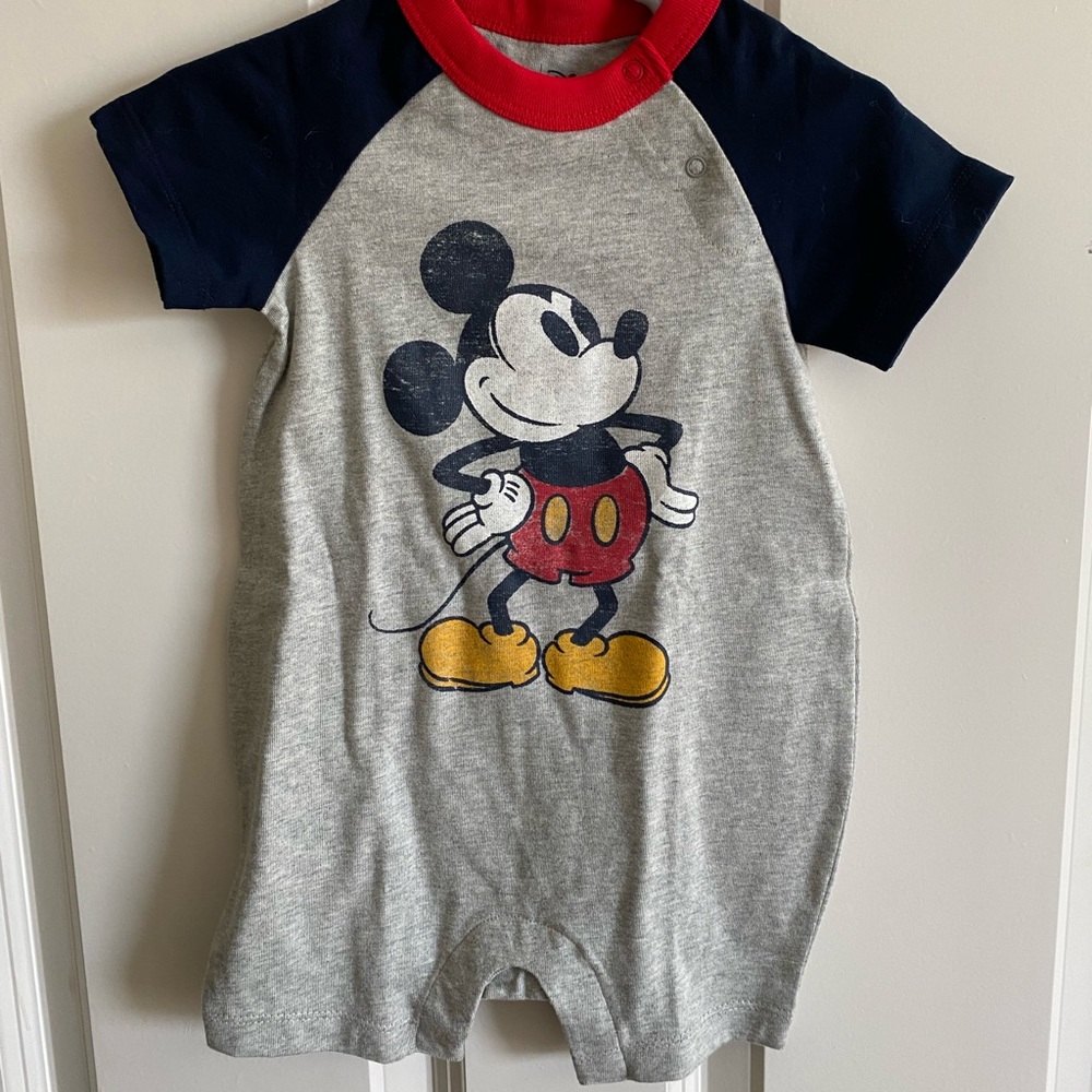 Mickey Mouse Short Sleeve Romper